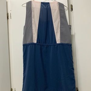 Medium Grey Ivory & Navy Blue dress! Yea Summer🌈